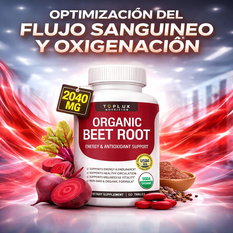 Organic Beet Root 2040 MG - Toplux Nutrition