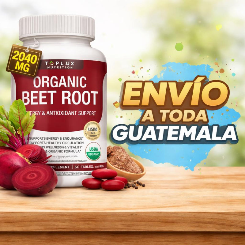 Organic Beet Root 2040 MG - Toplux Nutrition