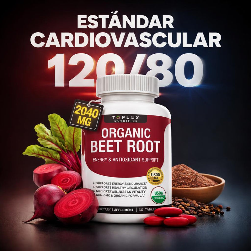 Organic Beet Root 2040 MG - Toplux Nutrition